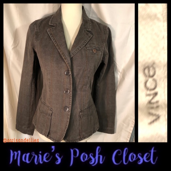 Vince Jackets & Blazers - Brown Plaid Blazer Size 10 Vince. Classic Style